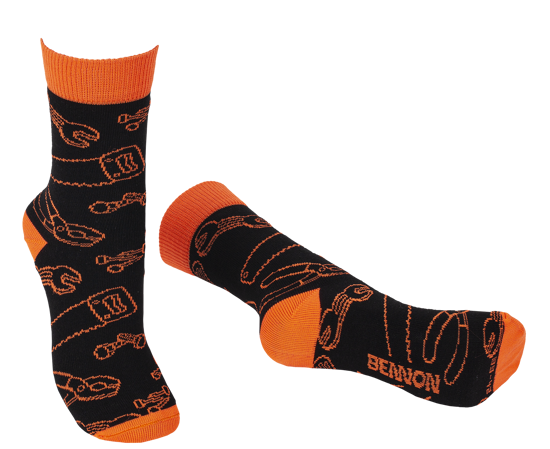 Obrázek BENNONKY Tool Socks black/orange - 