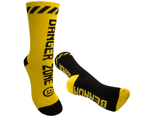 Obrázek z BENNONKY Black/Yellow Socks -  