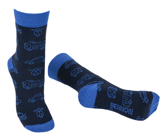Obrázek z BENNONKY Car Socks blue -  