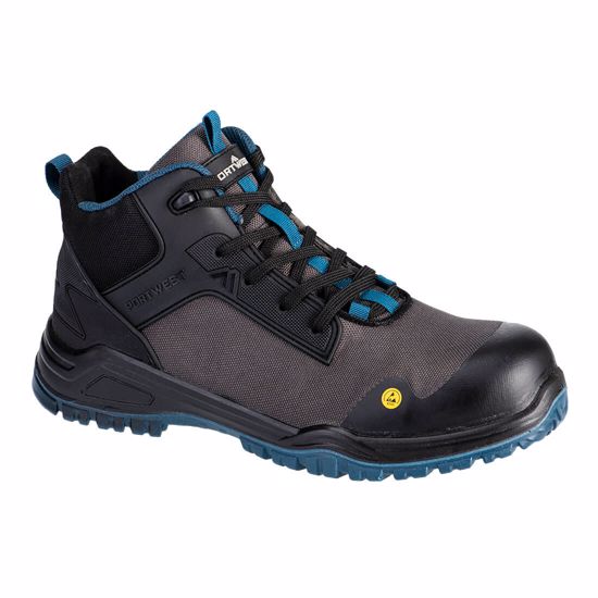 Obrázek z FE01 - Kompozitní bota Girder Mid Boot S3S ESD SR FO černá/modrozelená 
